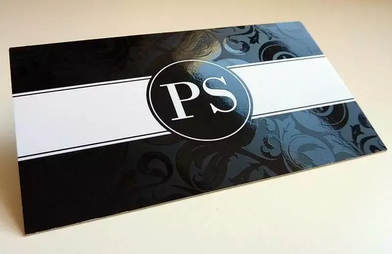spot uv business card